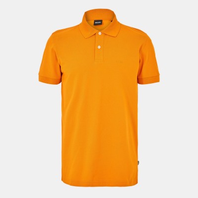 блуза,с,яка,мъжки,тениски,boss,mens,boss,firenze,short,sleeve,polo,shirt,with,logo,detail,open,orange