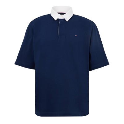 блуза,с,яка,мъжки,тениски,tommy,hilfiger,men,s,back,flag,short,sleeve,polo,shirt,carbon,navy