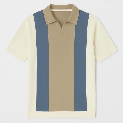 блуза,мъжки,блузи,с,яка,firetrap,colourblock,sweater,polo,cream,combo