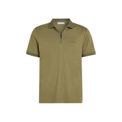 блуза,с,яка,облекла,на,разпродажба,мъжки,тениски,calvin,klein,welt,zip,polo,shirt,delta,green