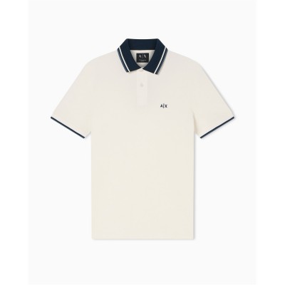 блуза,с,яка,мъжки,тениски,armani,exchange,polo,shirt,off,white