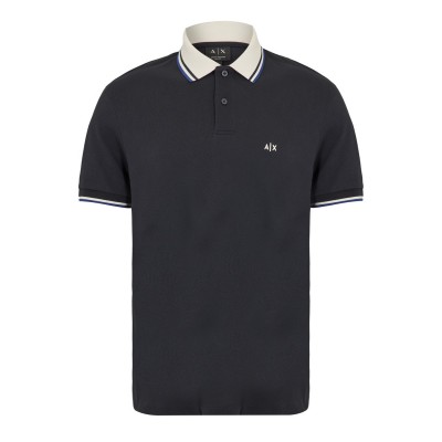 блуза,с,яка,мъжки,тениски,armani,exchange,men's,short,sleeve,polo,shirt,deep,navy