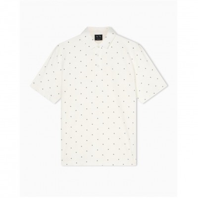 блуза,с,яка,мъжки,тениски,armani,exchange,polo,shirt,white,multi