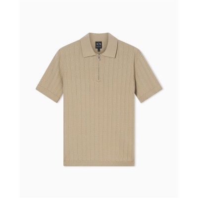 блуза,с,яка,мъжки,тениски,armani,exchange,men's,knitted,polo,shirt,winter,beige