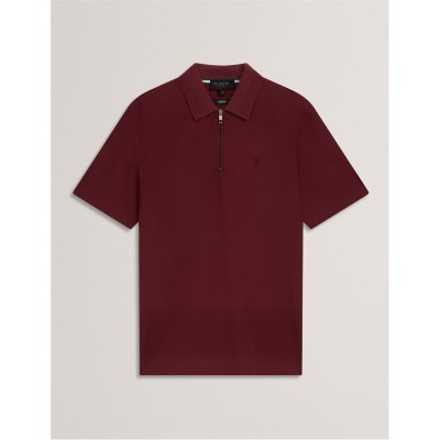мъжки,блузи,с,яка,ted,baker,ted,textured,zippolo,sn61,maroon