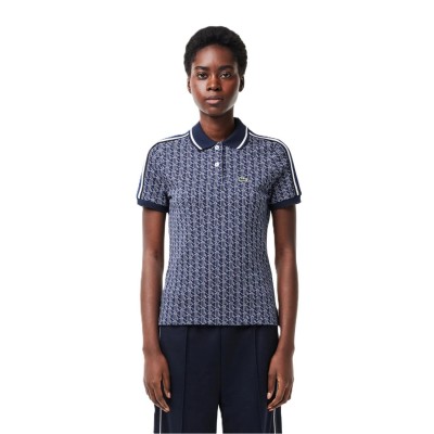 блуза,с,яка,дамски,топове,lacoste,monogram,jacquard,polo,shirt,methylene,flour