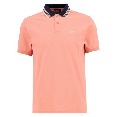 блуза,с,яка,мъжки,тениски,barbour,international,men,s,short,sleeve,polo,shirt,burnt,coral