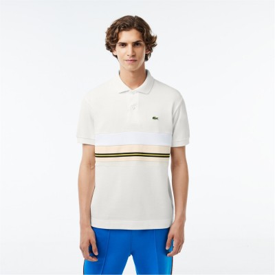 блуза,с,яка,мъжки,тениски,lacoste,contrast,stripe,polo,shirt,flour