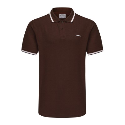 мъжка,блуза,с,яка,мъжки,блузи,с,яка,slazenger,tipped,polo,shirt,mens,dark,brown