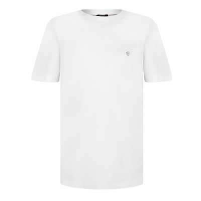 тениска,облекла,на,разпродажба,мъжки,тениски,boss,mens,boss,black,taut,minimalist,design,t,shirt,with,logo,detail,white,100