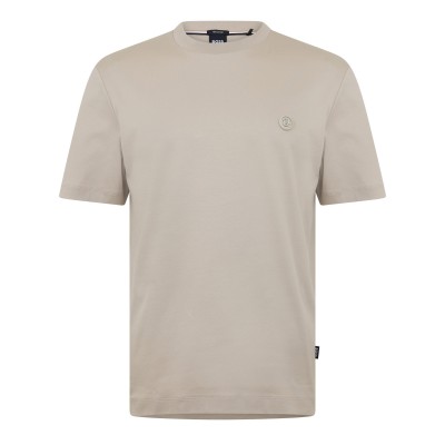 тениска,мъжки,тениски,boss,mens,boss,black,taut,minimalist,design,t,shirt,with,logo,detail,beige,286