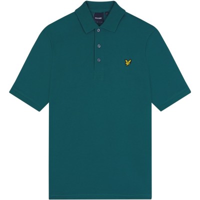 блуза,с,яка,облекла,на,разпродажба,мъжки,тениски,lyle,and,scott,basic,short,sleeve,polo,shirt,court,grn,x154