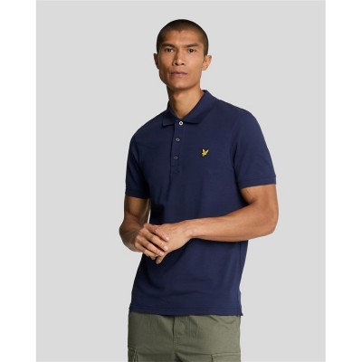 блуза,с,яка,мъжки,тениски,lyle,and,scott,basic,short,sleeve,polo,shirt,navy,z99
