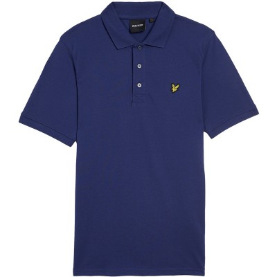 блуза,с,яка,облекла,на,разпродажба,мъжки,тениски,lyle,and,scott,basic,short,sleeve,polo,shirt,deep,indigo