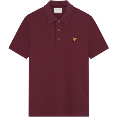 блуза,с,яка,мъжки,тениски,lyle,and,scott,basic,short,sleeve,polo,shirt,burgundy,z562