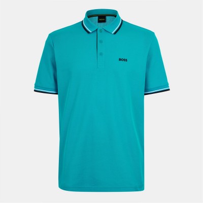 блуза,с,яка,облекла,на,разпродажба,мъжки,тениски,boss,men's,paddy,short,sleeve,polo,shirt,open,green