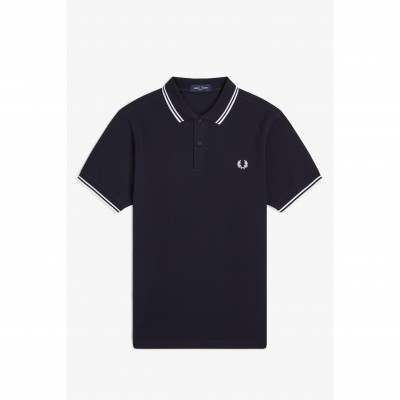 блуза,с,яка,мъжки,тениски,fred,perry,short,sleeve,twin,tipped,polo,shirt,navy,238