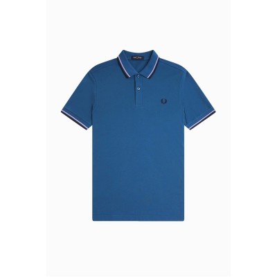 блуза,с,яка,мъжки,тениски,fred,perry,short,sleeve,twin,tipped,polo,shirt,midnight,blue