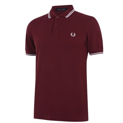 блуза,с,яка,мъжки,тениски,fred,perry,short,sleeve,twin,tipped,polo,shirt,oxblood,ecr,597