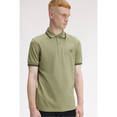 блуза,с,яка,облекла,на,разпродажба,мъжки,тениски,fred,perry,short,sleeve,twin,tipped,polo,shirt,olive,mint,y64