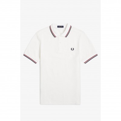 блуза,с,яка,мъжки,тениски,fred,perry,short,sleeve,twin,tipped,polo,shirt,white,red,t60
