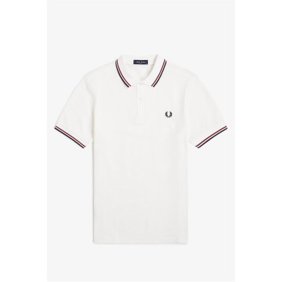 блуза,с,яка,мъжки,тениски,fred,perry,short,sleeve,twin,tipped,polo,shirt,white,red,t60