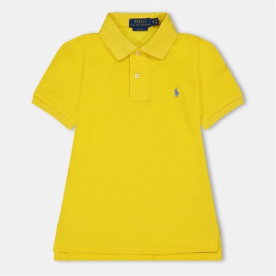 блуза,с,яка,детски,3/4,панталони,polo,ralph,lauren,boys',custom,short,sleeve,polo,shirt,yellow