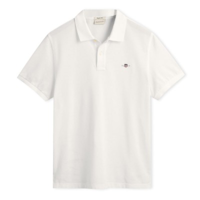 блуза,с,яка,облекла,на,разпродажба,мъжки,тениски,gant,shield,pique,polo,shirt,white,110