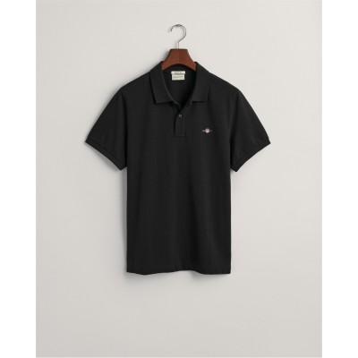 блуза,с,яка,облекла,на,разпродажба,мъжки,тениски,gant,shield,pique,polo,shirt,black,005