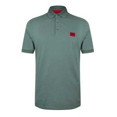 блуза,с,яка,мъжки,тениски,hugo,men's,short,sleeve,polo,shirt,open,green,343
