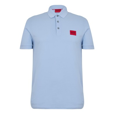 блуза,с,яка,мъжки,тениски,hugo,men's,short,sleeve,polo,shirt,pastel,blue,455