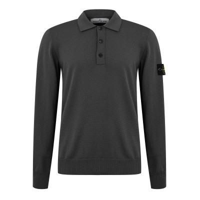 блуза,с,яка,мъжки,тениски,stone,island,button,wool,polo,shirt,piombo,v0062
