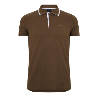 блуза,с,яка,мъжки,тениски,boss,men,s,firenze,short,sleeve,polo,shirt,open,green