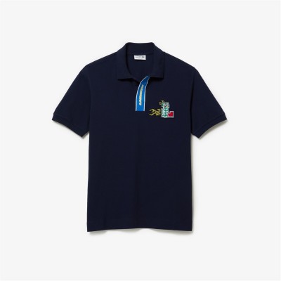 блуза,с,яка,облекла,на,разпродажба,мъжки,тениски,lacoste,crocodile,badge,polo,shirt,navy,blue