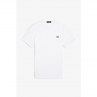 тениска,мъжки,тениски,fred,perry,ringer,t,shirt,white,100