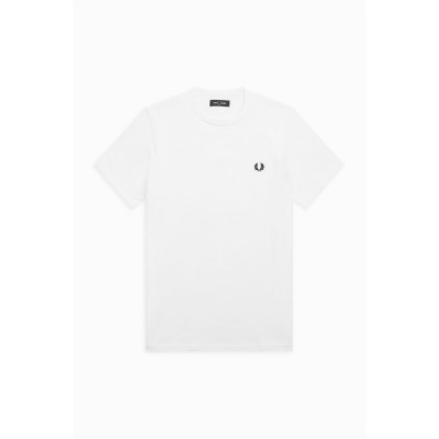 тениска,мъжки,тениски,fred,perry,ringer,t,shirt,white,100