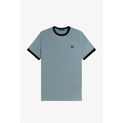 тениска,облекла,на,разпродажба,мъжки,тениски,fred,perry,ringer,t,shirt,stock,blue,z56