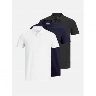 мъжки,блузи,с,яка,jack,and,jones,3,pack,basic,polo,mens,navy,blazer
