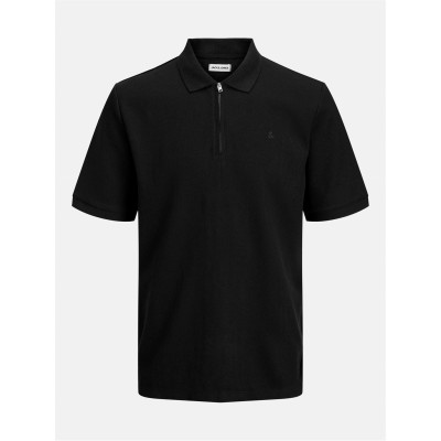 мъжки,блузи,с,яка,мъжки,горнища,размер+,мъжки,облекла,размер,jack,and,jones,zip,polo,mens,plus,size,black