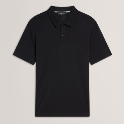 блуза,с,яка,мъжки,блузи,с,яка,ted,baker,men's,short,sleeve,polo,shirt,black