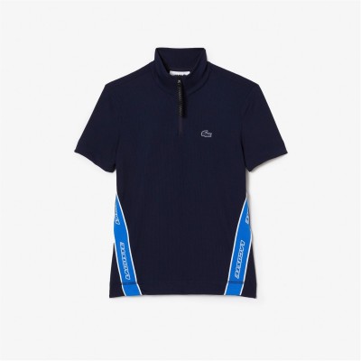 дамски,топове,lacoste,lacoste,ribbed,collr,ld99,navy,blue