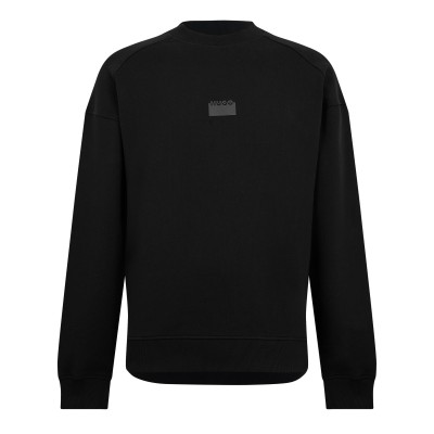 блуза,мъжки,горнища,с,качулка,мъжки,ежедневни,облекла,hugo,mens,delastcrew,crew,sweater,black