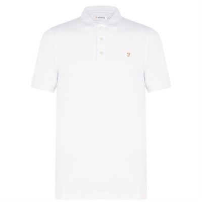 блуза,с,яка,мъжки,блузи,с,яка,farah,blanes,short,sleeve,polo,shirt,white,104