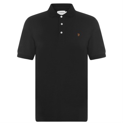 блуза,с,яка,мъжки,блузи,с,яка,farah,blanes,short,sleeve,polo,shirt,black,010