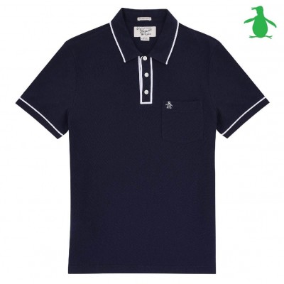 блуза,с,яка,мъжки,ежедневни,облекла,мъжки,тениски,original,penguin,short,sleeve,tipped,polo,shirt,navy,974