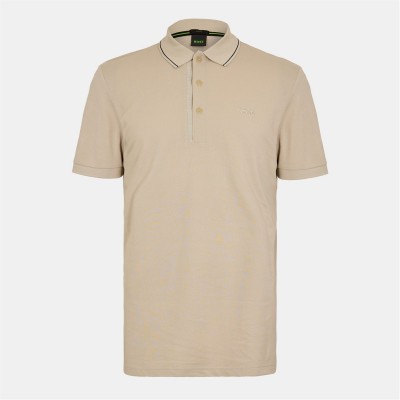блуза,с,яка,облекла,на,разпродажба,мъжки,тениски,boss,men's,paule,short,sleeve,polo,shirt,light,beige