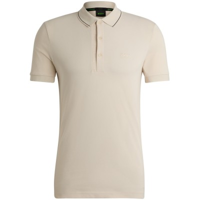 блуза,с,яка,облекла,на,разпродажба,мъжки,тениски,boss,men's,paule,short,sleeve,polo,shirt,open,white