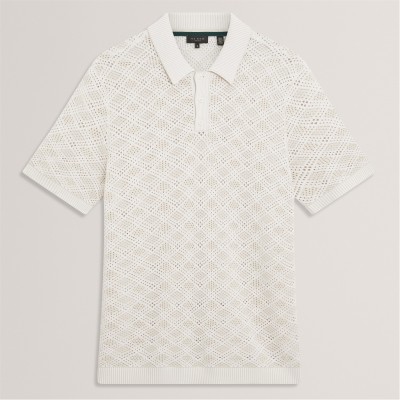 блуза,с,яка,облекла,на,разпродажба,мъжки,блузи,с,яка,ted,baker,men's,ss,geo,short,sleeve,polo,shirt,ecru