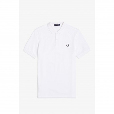 блуза,с,яка,мъжки,тениски,fred,perry,plain,polo,shirt,white,100