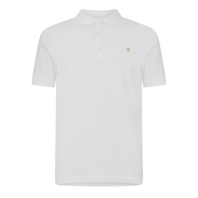 блуза,с,яка,мъжки,блузи,с,яка,farah,men's,emerson,short,sleeve,polo,shirt,white,104